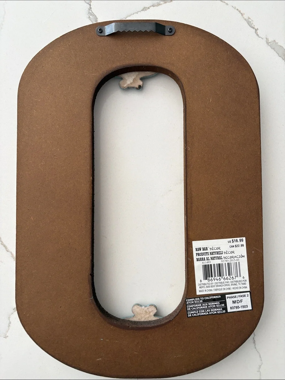 Decorative Letter “O” wood wall hanging